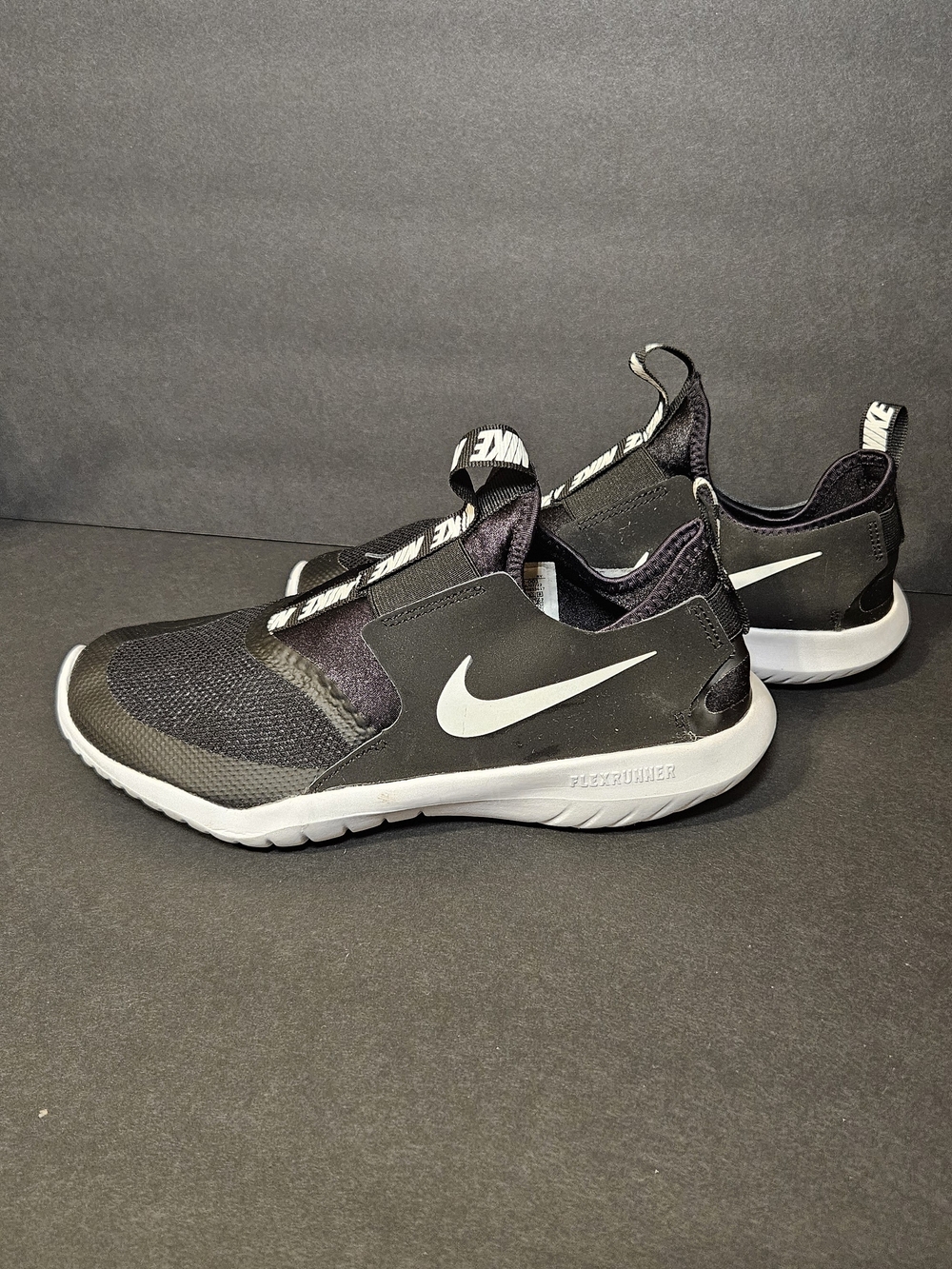 Nike Flex Runner  Black Slip-On Sneakers